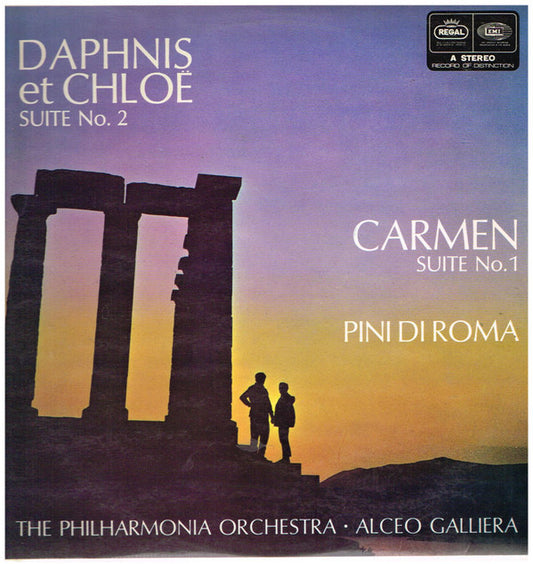 Alceo Galliera, Ravel*, Bizet*, Respighi*, The Philharmonia Orchestra* : Daphnis Et Chloe Suite No. 2 / Carmen Suite No.1 / Pini Di Roma (LP, RE)