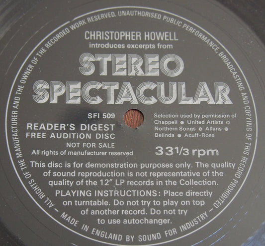 Christopher Howell : Introduces Excerpts From Stereo Spectacular (Flexi, 7", Smplr)