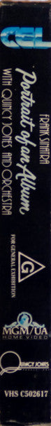 Frank Sinatra With Quincy Jones And Orchestra* : Portrait Of An Album (VHS, PAL)