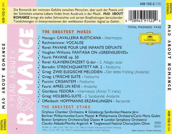 Various : Mad About Romance (CD, Comp)