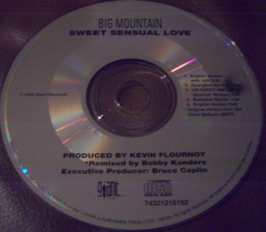 Big Mountain : Sweet Sensual Love (CD, Maxi)