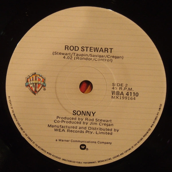 Rod Stewart : Tonight I'm Yours (7")