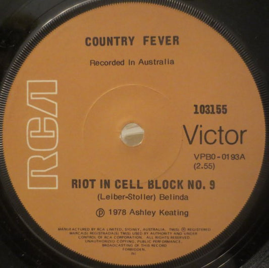 Country Fever : Riot In Cell Block No. 9 / Peter Gunn (7", Single)