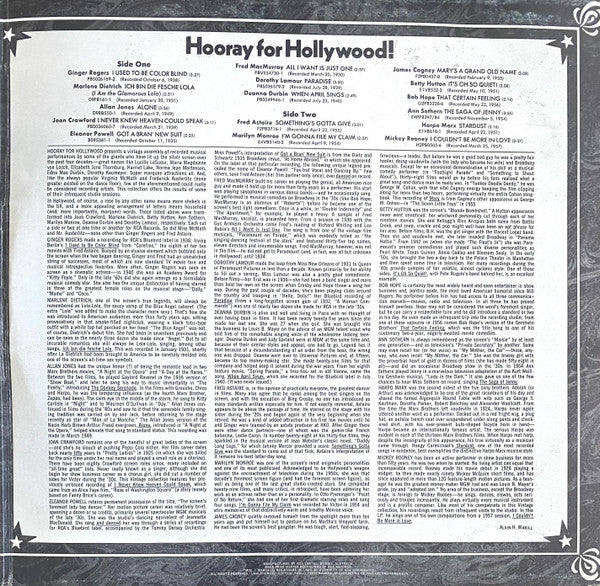 Various : Hooray For Hollywood! (LP, Comp, Gat)