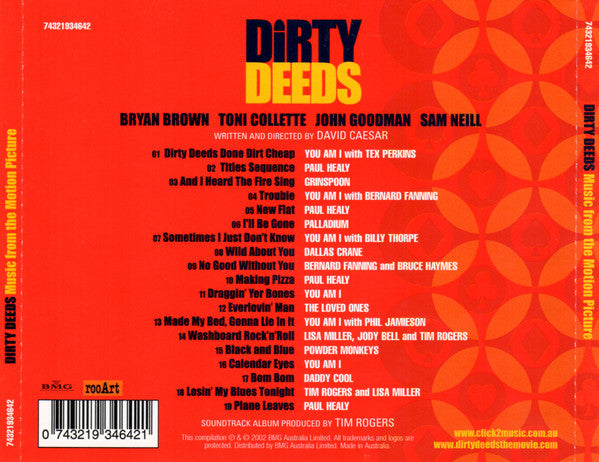 Various : Dirty Deeds (Music From The Motion Picture) (CD, Comp, Red)