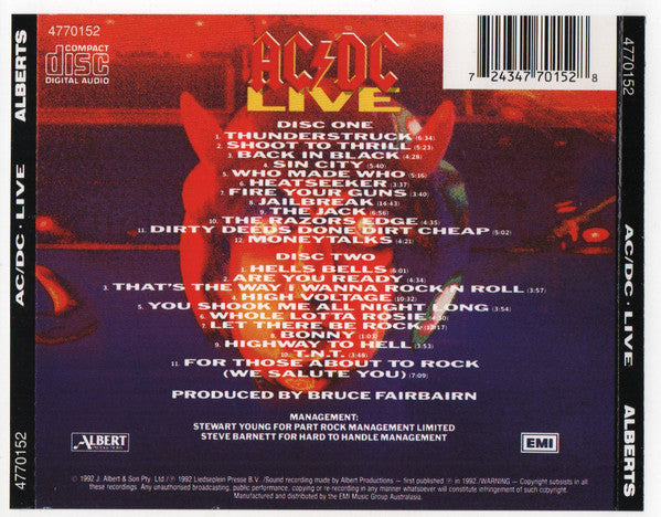 AC/DC : Live (2xCD, Album, RE, S/Edition)