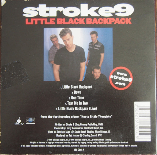 Stroke 9 : Little Black Backpack (CD, Mini, Single)