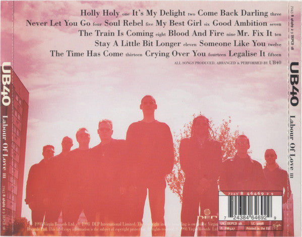 UB40 : Labour Of Love III (CD, Album, EMI)