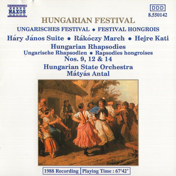 Hungarian State Orchestra, Mátyás Antal : Hungarian Festival (CD, Album)