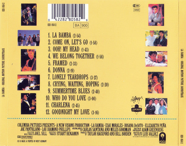 Various : La Bamba - Original Motion Picture Soundtrack (CD, Album, RP)