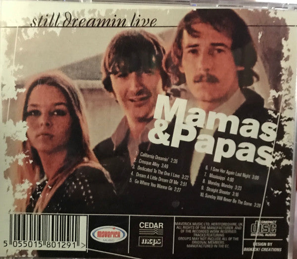 The Mamas & The Papas : Still Dreamin Live (CD, Comp)