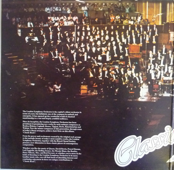 London Symphony Orchestra And The Royal Choral Society : Classic Rock (LP, Gat)