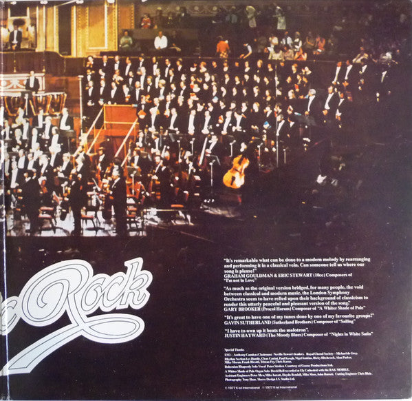 London Symphony Orchestra And The Royal Choral Society : Classic Rock (LP, Gat)
