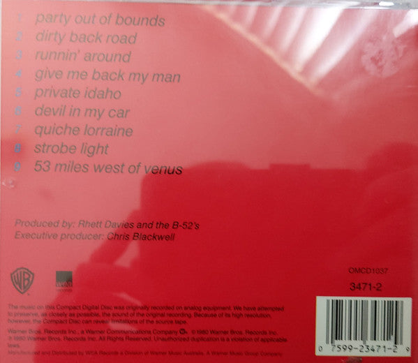The B-52's : Wild Planet (CD, Album, RE)