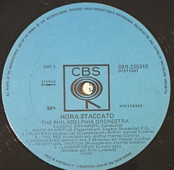 The Philadelphia Orchestra / Eugene Ormandy, The Famous Philadelphia Strings* : Hora Staccato (LP)