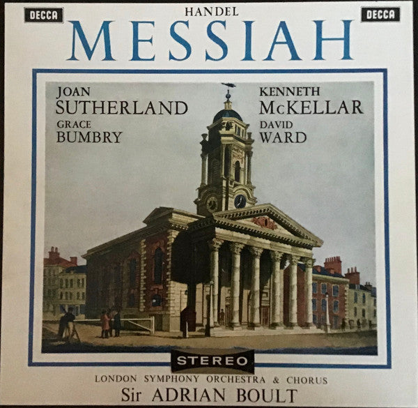 London Symphony Orchestra, London Symphony Chorus, Joan Sutherland, Grace Bumbry, Kenneth McKellar, David Ward (7), Sir Adrian Boult, Georg Friedrich Händel : Messiah  (3xLP + Box)