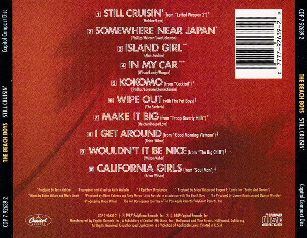 The Beach Boys : Still Cruisin' (CD, Album, Comp, RP)