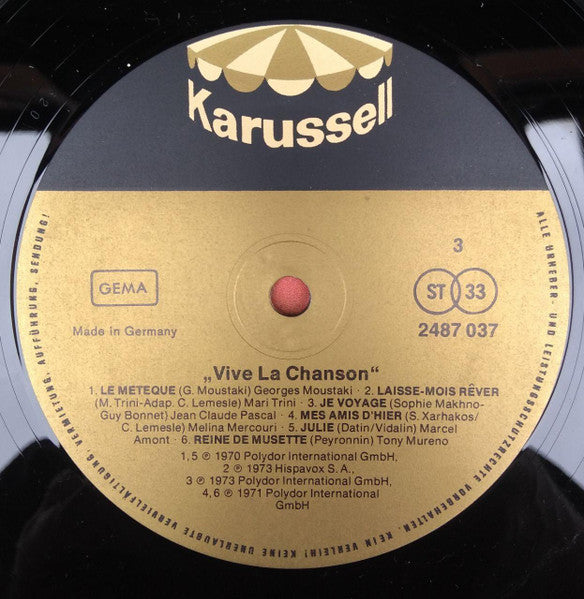 Various : Vive La Chanson (2xLP, Comp, Smplr)