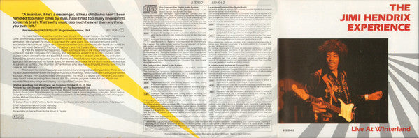 The Jimi Hendrix Experience : Live At Winterland (CD, Album)