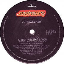 Johnny Cash : The Night Hank Williams Came To Town (7", Single)