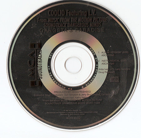 Coolio Featuring LV : Gangsta's Paradise (CD, Single)