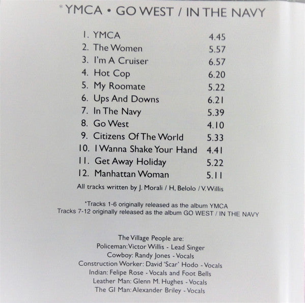 Village People : YMCA ● Go West / In The Navy (CD, Comp)