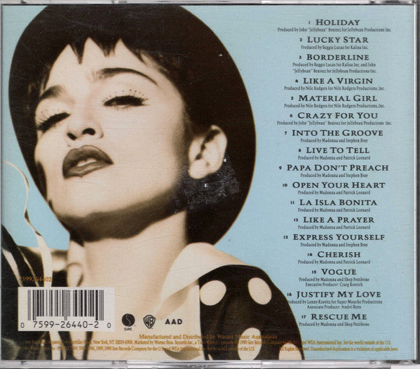 Madonna : The Immaculate Collection (CD, Comp)