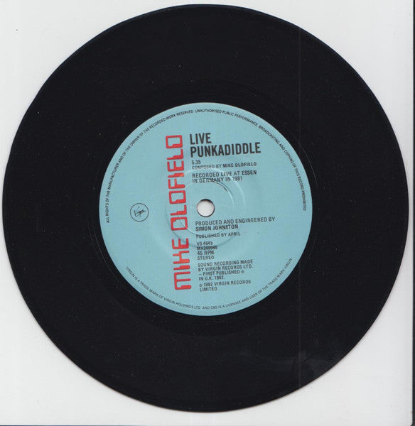Mike Oldfield : Five Miles Out (7", Single)