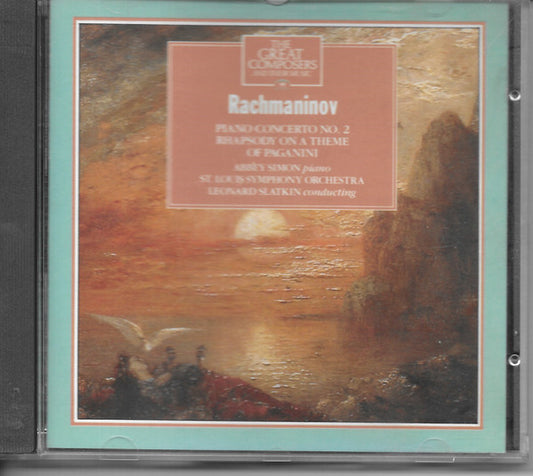 Rachmaninov*, Abbey Simon, St. Louis Symphony Orchestra*, Leonard Slatkin : Piano Concerto No. 2 / Rhapsody On A Theme Of Paganini (CD, Album, RE)