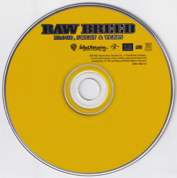 Raw Breed : Blood, Sweat & Tears (CD, Album)