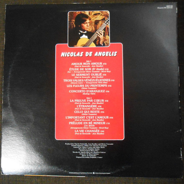 Nicolas De Angelis : Amour Mon Amour (LP)
