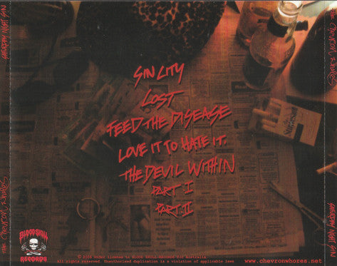 The Chevron Whores : Saturday Night Sin (CD, EP)