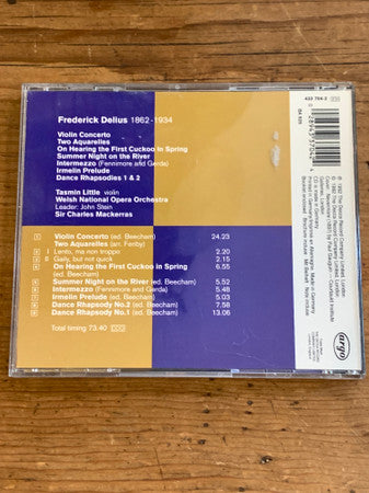 Frederick Delius -- Tasmin Little, Welsh National Opera Orchestra* / Sir Charles Mackerras : Violin Concerto / First Cuckoo / Dance Rhapsodies, Etc. (CD, Album)