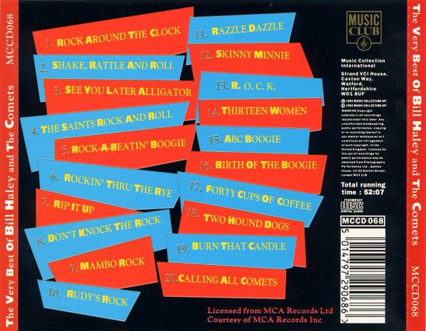 Bill Haley And The Comets* : The Very Best Of Bill Haley And The Comets (CD, Comp, May)
