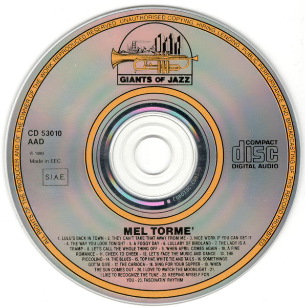 Mel Tormé And The Marty Paich Dek-Tette : Lulu's Back In Town (CD, Comp)