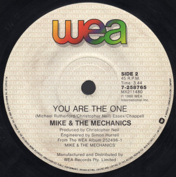 Mike & The Mechanics : All I Need Is A Miracle (7", Single, Gen)
