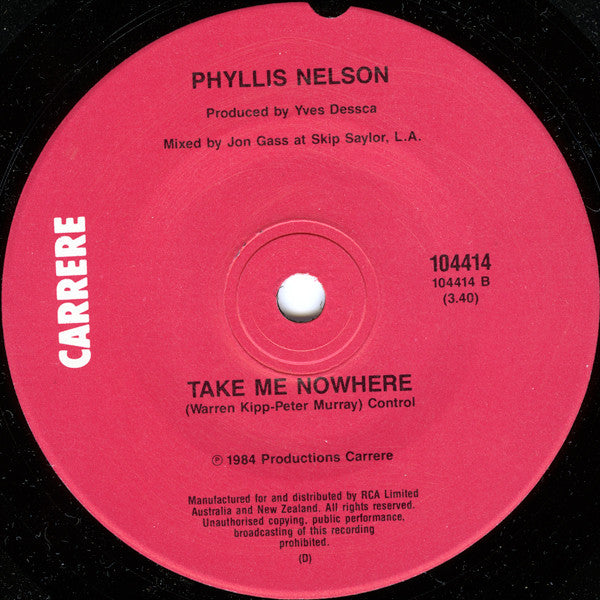 Phyllis Nelson : Move Closer (7", Single)
