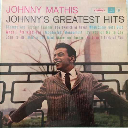Johnny Mathis : Johnny's Greatest Hits (LP, Comp, Mono, RE)
