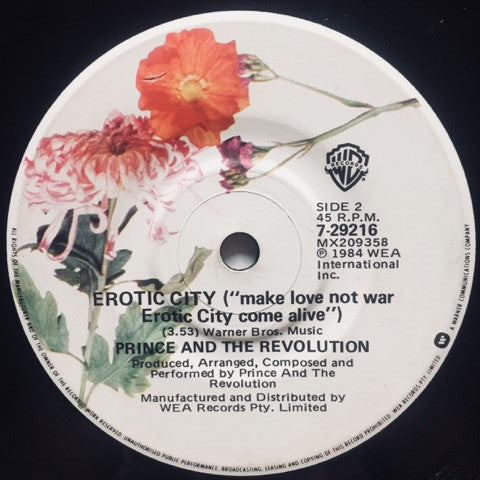 Prince And The Revolution : Let's Go Crazy (7", Single)