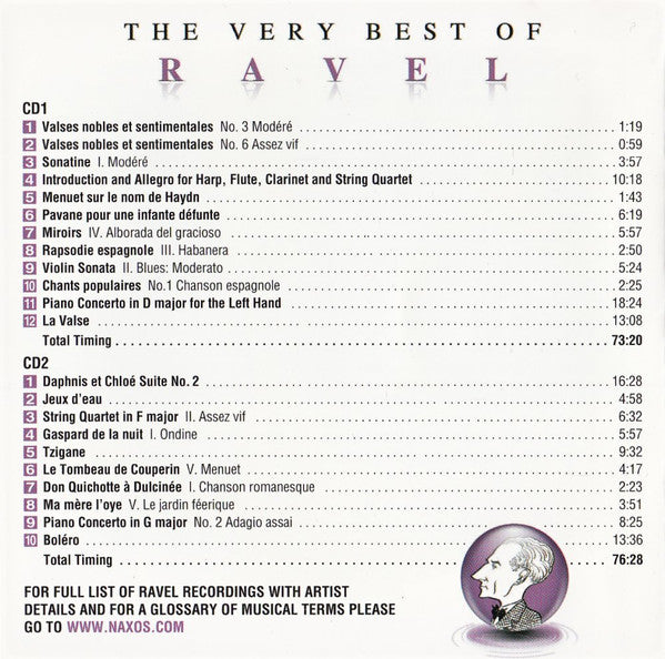 Ravel* : The Very Best Of Ravel (2xCD, Comp)