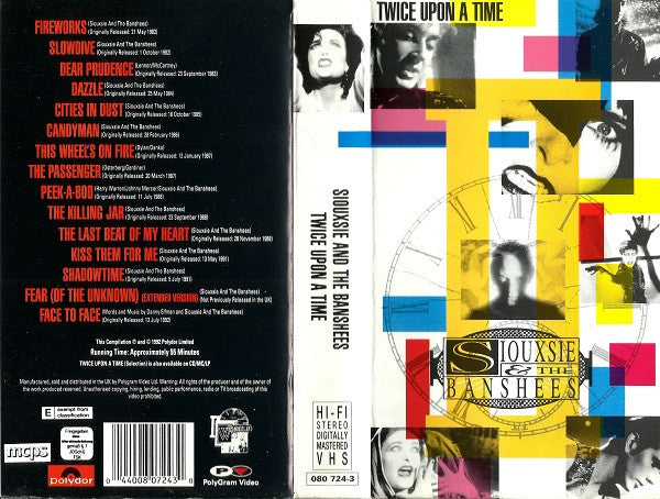 Siouxsie And The Banshees* : Twice Upon A Time (VHS, Comp, PAL)
