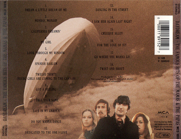 The Mamas & The Papas : Daydream (The Famous Hits Of) (CD, Comp)