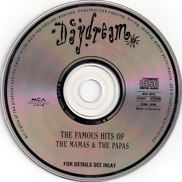 The Mamas & The Papas : Daydream (The Famous Hits Of) (CD, Comp)