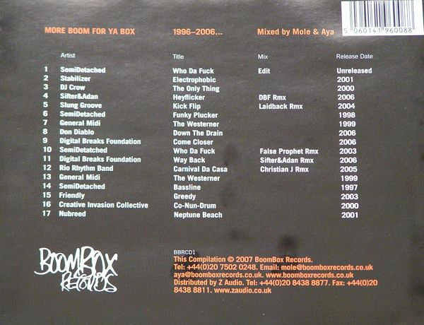 Mole & Aya : More Boom For Ya Box (1996-2006...) (CD, Comp, Mixed)