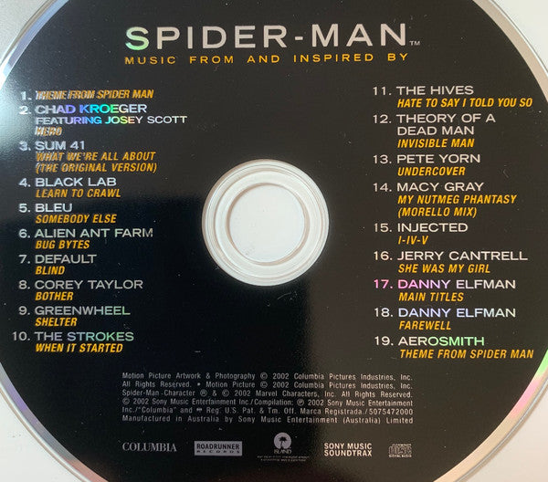 Various : Music From And Inspired By Spider-Man (CD, Comp)
