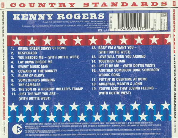 Kenny Rogers : Country Standards (CD, Comp)