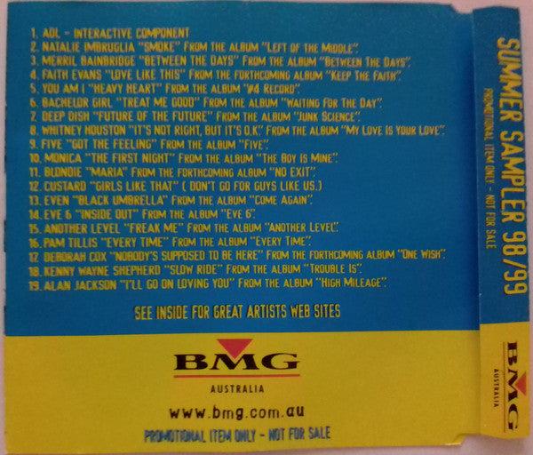 Various : BMG Australia Summer Sampler 98/99 (CD-ROM, Comp, Smplr)