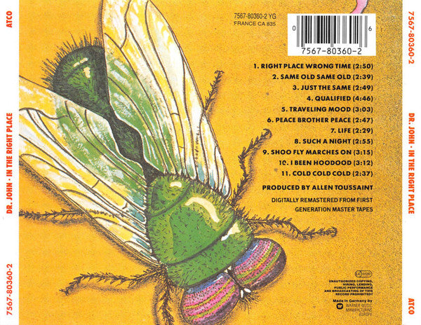 Dr. John : In The Right Place (CD, Album, RE, RM)