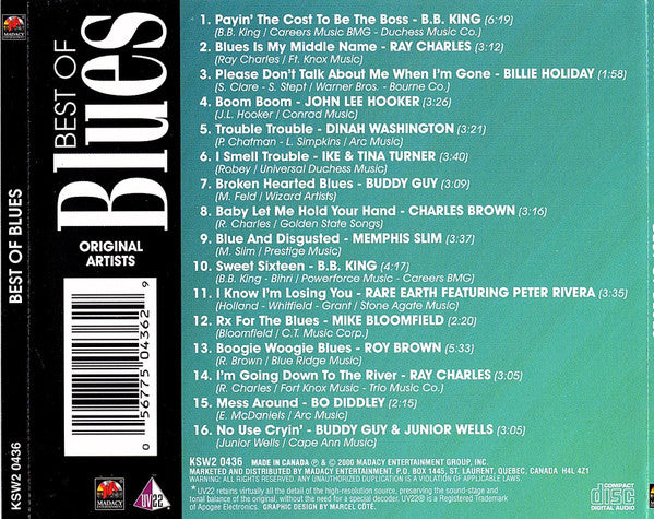 Various : Best Of Blues (Disc One) (CD, Comp)