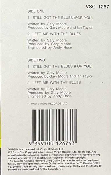 Gary Moore : Still Got The Blues (For You) (Cass, Single, Sam)